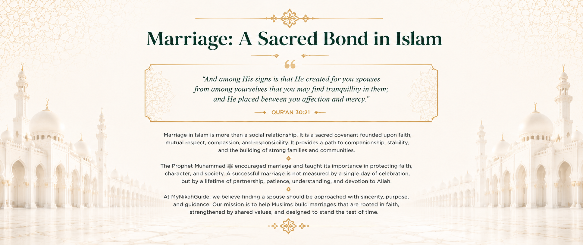 Marriage: A Sacred Bond in Islam